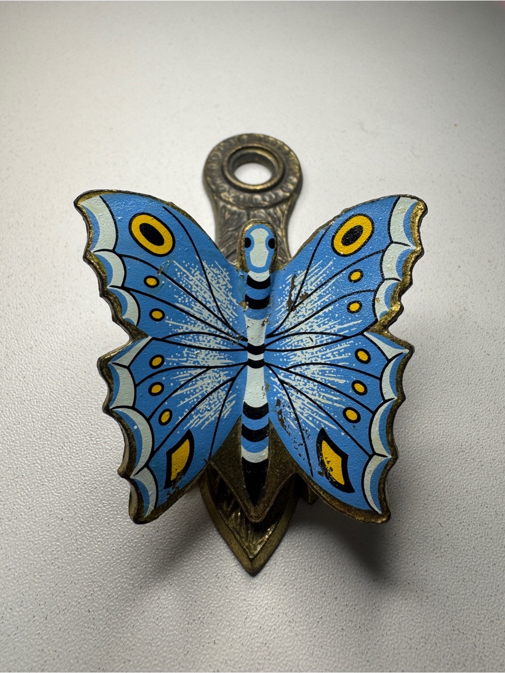 Blue Butterfly Wall Accent Hook - Decorative Home Wall Decor